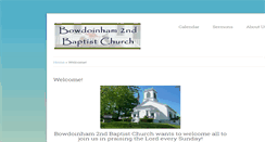 Desktop Screenshot of bowdoinhamsecondbaptist.org